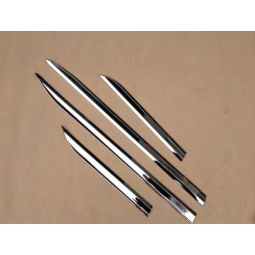 High Quality styling cover detector ABS chrome Side Door Body trim stick Strip lamp Molding 4pcs for Hyundai IX25 2014 2015 2016