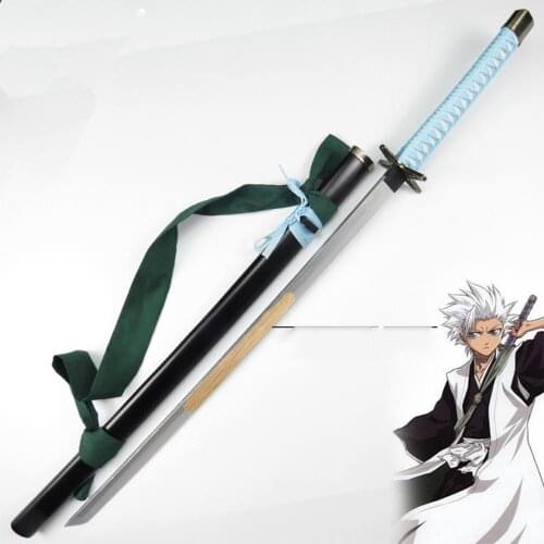 High Quality Bleach Hitsugaya Toushirou Hyourinmaru Katana Prop Samurai Sword Weapon Wooden Blade 100CM Cosplay Prop