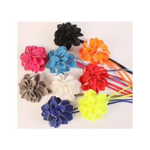 Floral string waist belt Sweet big flower rope belly chain all-match womens belt bow decoration strap