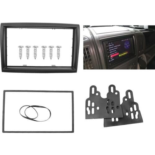 2 Din Fascia Radio for Peugeot Boxer Citroen Jumper Fiat Ducato 2006+ Frame Double Din DVD Audio Dashboard Mount Trim Kit