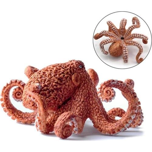 3.7inch North America Octopus Ocean Sea Life Figurine Toy Figures Home Decoraton Toys for Kids Home Animals Supplies