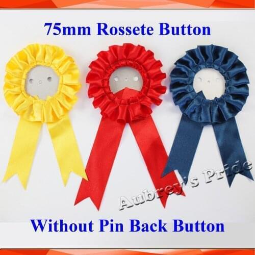 3" 75mm 50 Sets Paper Back Rosette without Pin Badge Button Supply Materials for NEW Professional Badge Button Maker