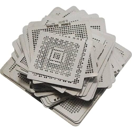50pcs/lot Direct Heat Bga Reballing Stencil Tample Kit For Laptop Intel Chip