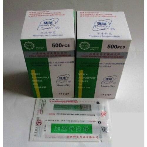 500 pcs Universal acupuncture needles disposable acupuncture needles sterile acupuncture needles 10 pcs with a tube huanqiu