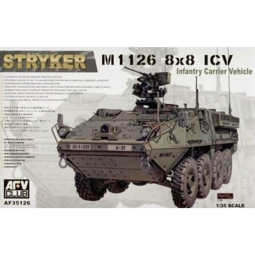 AFV Club AF35126 1/35 M1126 STRYKER ICV Infantry Carrier Vehicle - Scale model Kit