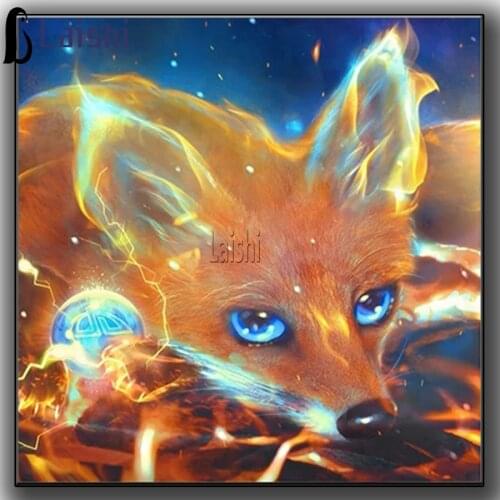 Diamond Painting 5d Diy Animal fantasy Fox Full Drill Round Embroidery Sale Pictures With Rhinestones Hobby Handmade Room Decor
