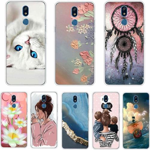 For LG K40 Case Thin Silicone Back Bumper For LG K40 Cover Capa Pattern For K 40 LMX430 Bag Bumper Case Cover