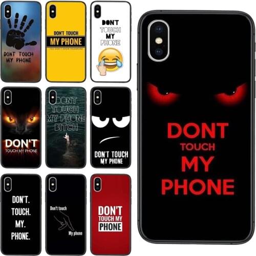 For Xioami Redmi Note 10 Pro 5G 9 9S 9T Max 8 7 6 5 4 Pro Max Children Dont Touch My Phone Painted Cover Phone Case