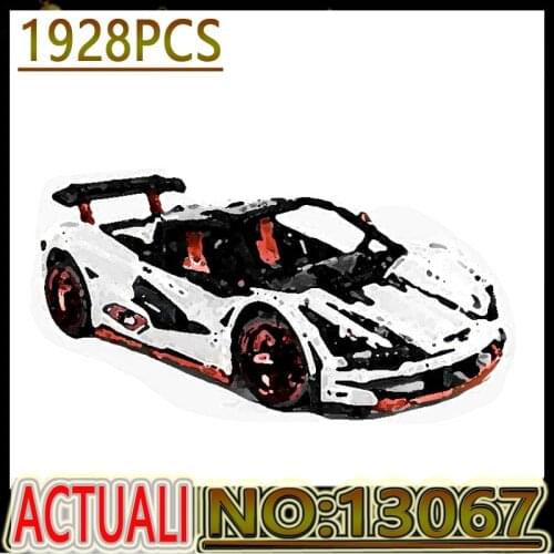 DHL 13067 Technology MOC-3918 ICARUS Roadster Super Sports Car With RC Building Blocks Fit Bricks Toys Birthday Gifts For Kids