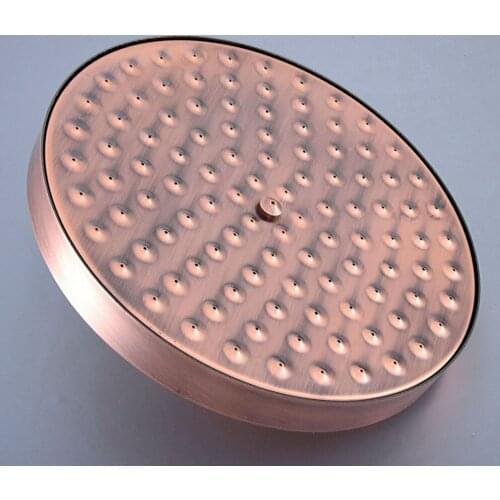 Antique Red Copper Bathroom Rainfall Top Spray Rain Shower Head Accessories (Standard G1/2".)dsh257