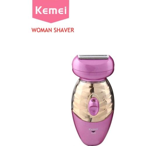 KEMEI Features 3 in 1 Electric Epilator Shaver For Women Purple Hair Removal Device Face Underarms Legs Bikini Body Depilator
