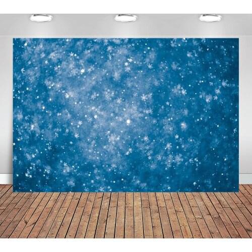 Snowflake Photography Background Abstract Falling Snow Backdrop Christmas Winter New Year Kid Newborn Baby Infant Girl Banner