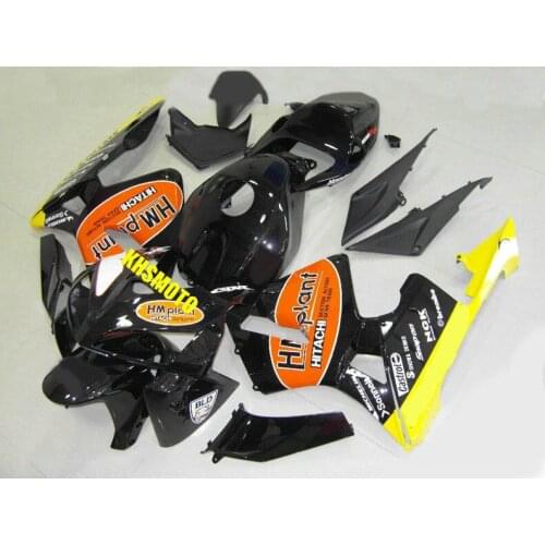 Motorcycle Fairing kit for HONDA CBR600RR F5 05 06 CBR 600RR 2005 2006 cbr600rr ABS yellow black Fairings set+gifts HJ12