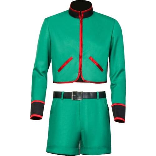 Gon Freecss Cosplay Costumes Hunter X Hunter Full Set Tops Shorts Belt for Party Customized Halloween Suit for Adults