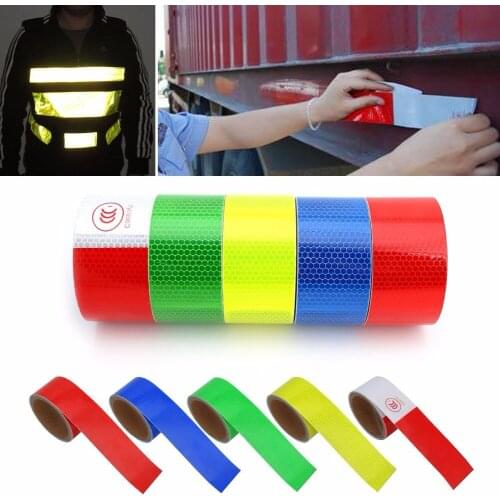 5CM*3M Tapes Strip Motorcycles Car Bike Universal Safety Warning Ships Reflective Film Sticker Conspicuity Self Adhesive Decals