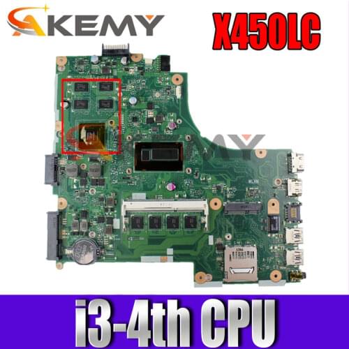 X450LC MAIN_BD._4G/I3-4010U/AS Onboard 4G RAM mainboard For ASUS X450L X450LD X450LC A450L X450LB Laptop motherboard Tested