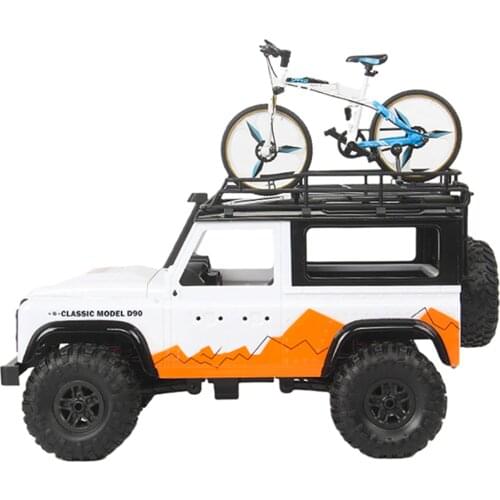 Mini Alloy Decorative Bicycle RC Car Roof Mountain Bike Model Kit for MN86 D90 RC Crawler Car Modification Accessories