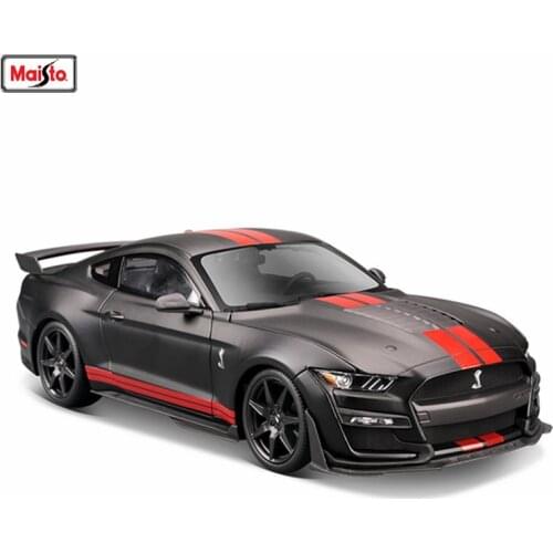 Maisto 1:18 Super new product Black 2020 Mustang Ford Shelby GT500 sports car simulation alloy car model Collection gifts toy