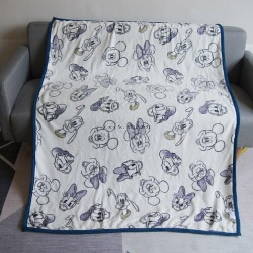Disney Cartoon Mickey Mouse Daisy Cartoon Motif Super Soft Comfort Blanket Air Conditioned By Children Adult Bedding Sofa