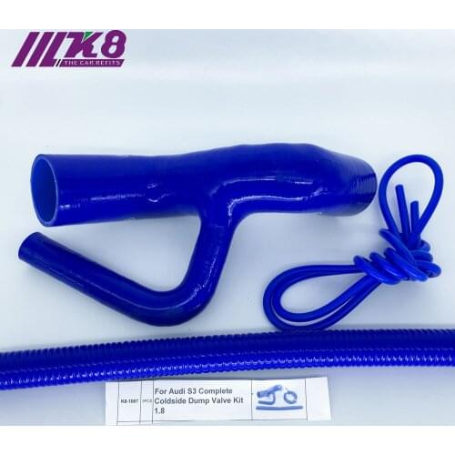 Silicone Intake Hose Kit For Audi S3 Complete Coldside Dump Valve Kit 1.8T red/blue/black