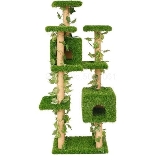 Cat climbing frame scratching board grab column cat tree jumping platform large cat climbing frame litter cat toy one