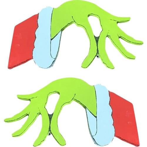 Christmas Thief Hand Decoration DIY Simulation Pendant Art Decal Window Wall Sticker Home Party Decoration Party Supplies