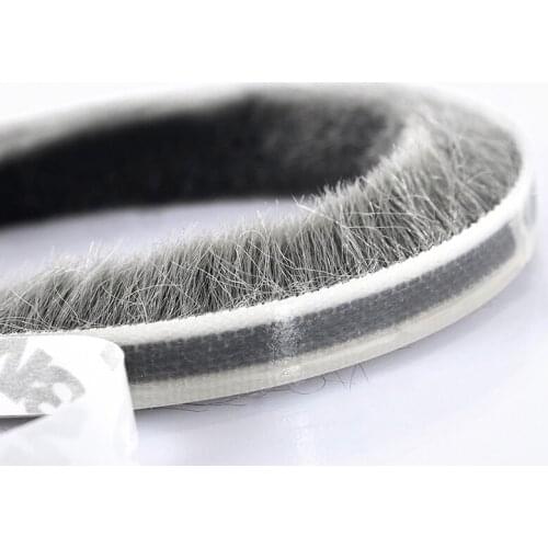 10M Self Adhesive Seal Strip Door Draught Excluder Window Pile Seal Film Door Brush Swal Weather Strip for Door Protector Strip