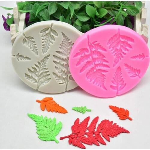 Mimosa Leaf Silicone Mold Chocolate DIY Candy Cake Decorating Tools Fondant Sugar Craft Baking Mould Stencil Flower Accessories