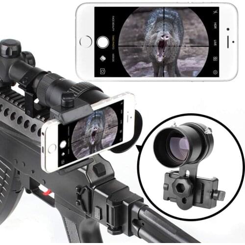 Rifle Scope Smartphone Mounting System- Smart Shoot Scope Mount Adapter for Gun Scope Airgun Scope Display with Advanced Glass