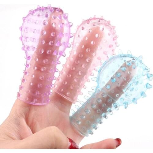 OLO Finger Stimulator Enhance Internal Sensation Scratch Resistant G-spot Clitoris Finger Massaging Glove Flirting Sex Tool