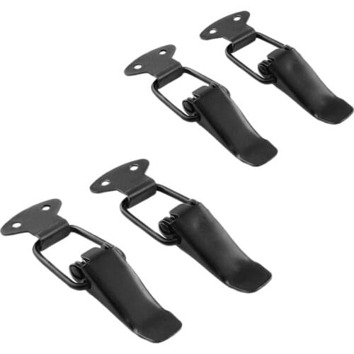 2Pcs Universal Black Car Bumpers Trunk Fender Hatch Lids Release Fasteners Kit Hood Pin Lock Clasp Clip Kit for Car Vehicle