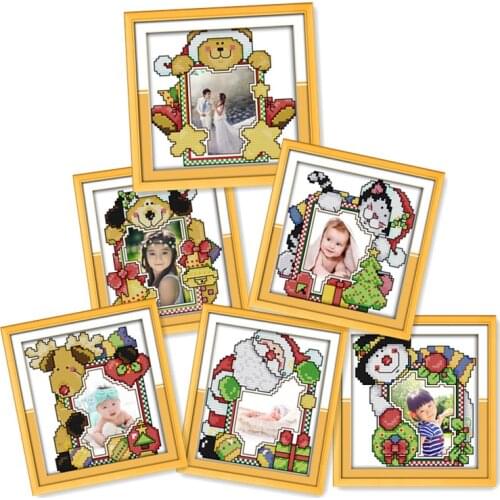 Everlasting Love Christmas Photo Frame Ecological Cotton Cross Stitch 11CT And 14CT Stamped Product New Store Sales Promotion