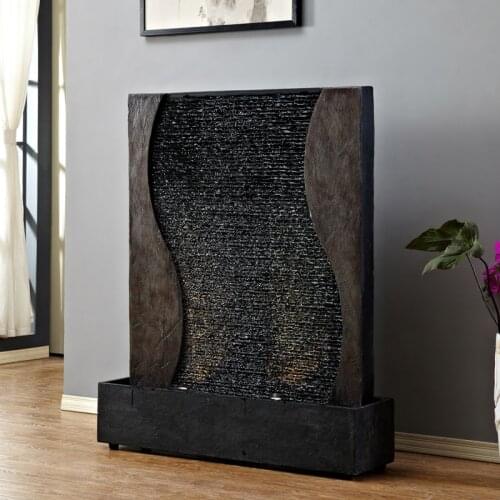 Water Curtain Wall Fountain Water Wall Living Room Feng Shui Decorative Screen Company Opening Gift Ornaments High-end Lucky