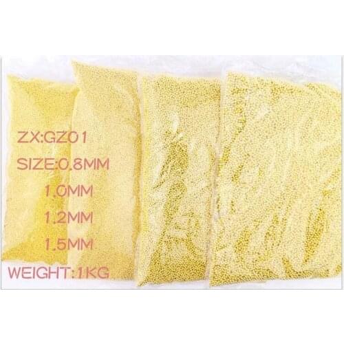 1Kg/pack 3D Metal Caviar Beads Nail Art Decoration Rose Gold Silver Golden Nail Art Pearl Rhinestones DIY Nail Accessories