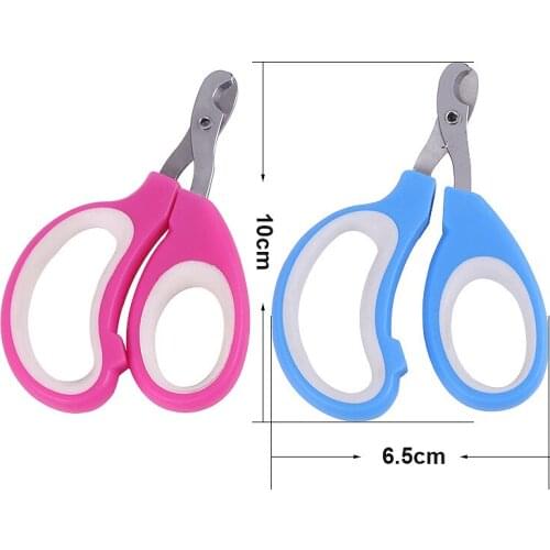 1PCs Pet Nail Clipper Scissors Pet Dog Cat Nail Toe Claw Clippers Scissors Trimmer Grooming Tools Pet Supplies Random Color