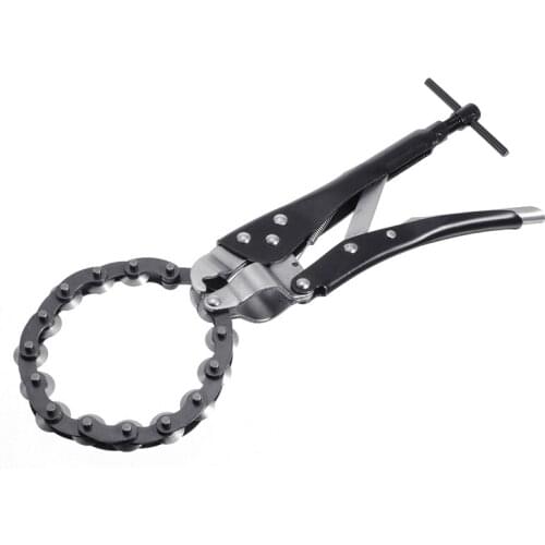 1pc Steel 37cm Car Exhaust Pipe Cutter Plier Multi Wheel Chain Lock-grip Tube Wrench Tool