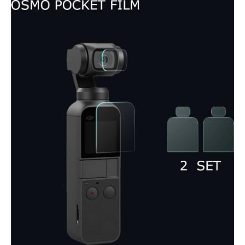 2pcs Pack OSMO Pocket Screen Protection Film+Lens Protection Film for DJI OSMO Pocket Protector Accessories
