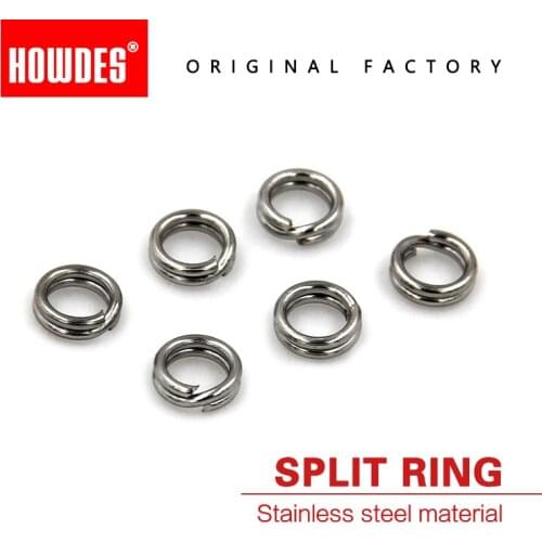 20/pcs Fishing Split Rings Hard Bait Silver Stainless Steel Double Loop Split Open Carp Tool Fishing Accessories tackle Pesca