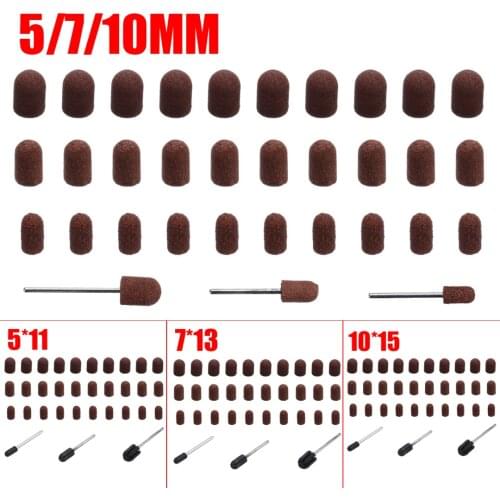 10pcs Abrasive Caps Nail Drill Bit Sanding Caps Cutters for Pedicure Manicure Electric Remove Calluses Polishing Abrasive Tools