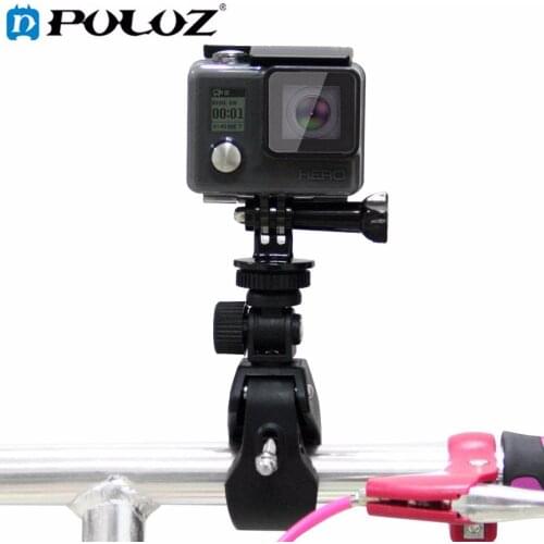 PULUZ For Go Pro Accessories Universal Bicycle Camera Mount Clip for Dji OSMO Action/GoPro HERO7/6/5/5 4 Session/4/3+/3/2/Xiaoyi