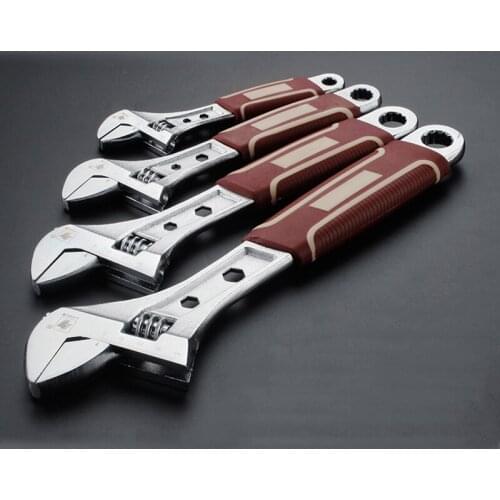 Free ship! High quality professional Adjustable Screw Disassemble Wrench Nuts Spanner Portable Repair Key Hand Tools