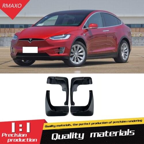 For Tesla model X Mudflaps Splash Guards Front With the color and rear Mud Flap Mudguards Fender Modified special