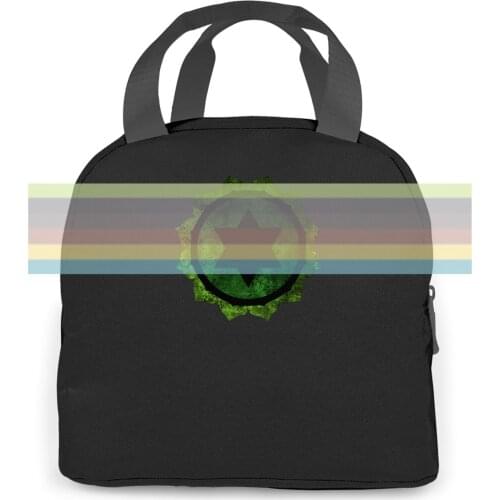 CHAKRA ANAHATA Mystic Esoterik Energy Body Soul Yoga Astral Cool women men Portable insulated lunch bag adult