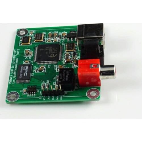 CM6631A USB to Coaxial/Optical fiber SPDIF I2S Converter DAC Board 24bit 192khz