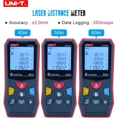 UNI-T Laser Rangefinder 40M-60M Digital Laser Distance Meter Measure Tape laser Electronic Ruler Range Finder LM40e LM50e LM60e