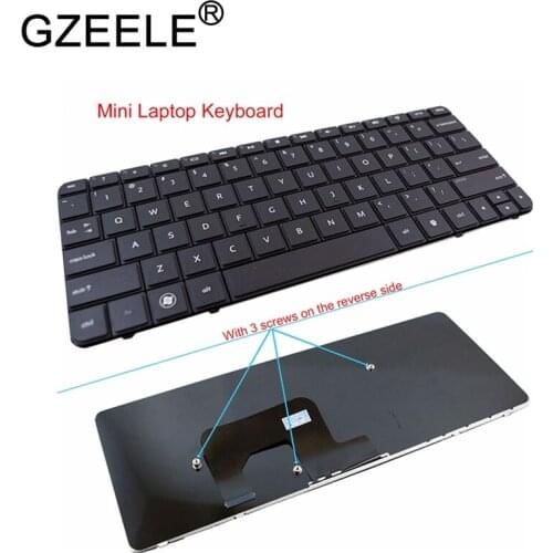 GZEELE new for HP Mini 1103 210-3000 110-3500 110-4100 200-4000 210-3025sa 210-2037 110-3608er US English Keyboard 653855-001
