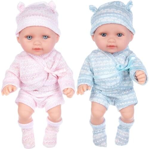 Beautiful baby Dolls Reborn Silico Bathrobre Vny 28cm Born Poupee Boneca Baby Soft Toy Girl Todder