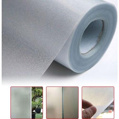 Wide 45cm x Long 100cm/200cm Frosted Opaque Glass Window Film For Window Privacy Self Adhesive Glass Stickers Home Decor