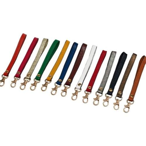 FASHIONS KZ Bag Strap Genuine Leather Wrist Strap Colorful Bag Handle for DIY Handbag Accessories KZ9012