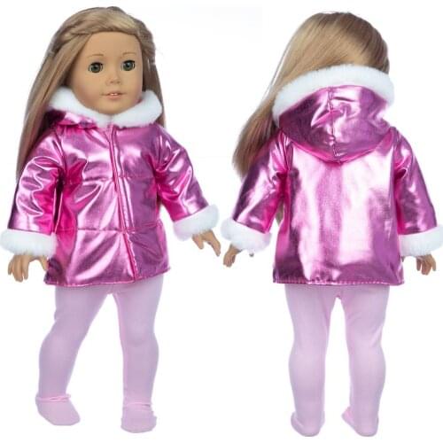 New 43cm Baby new born Doll winter clothing for baby doll clothes 18 Inch girl Doll jacket Coat, Shoes are not included